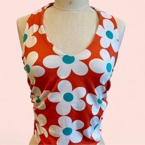 Y2K Halter Top with Flowers